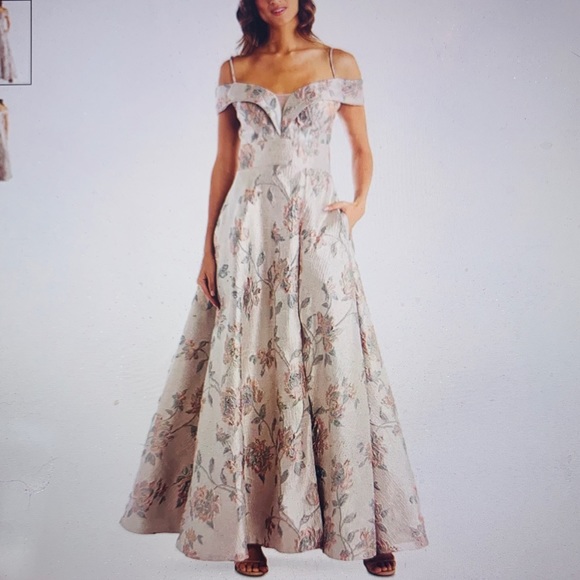 brocade evening dresses